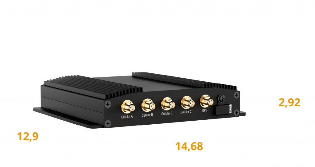 BR1 Pro 5G mit Maßen